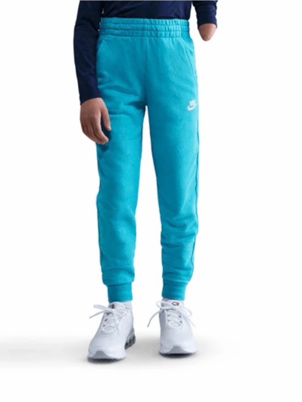 NWT Nike Big Kids' French Terry Joggers Baltic Blue M